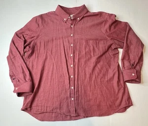 Kirrin Finch Red Burgundy Button Down Long Sleeve Shirt Size 24 - Picture 1 of 11