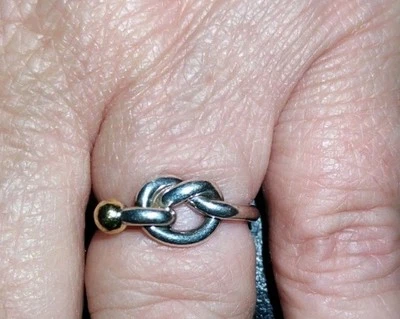 Tiffany & Co. Vintage Discontinued Love Knot Ring And Bracelet Set - Image 1 of 3