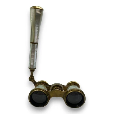 Antikes Opernglas Berlin Messing Perlmutt Griff Theater Fernglas E. Petitpierre - Bild 1 von 4