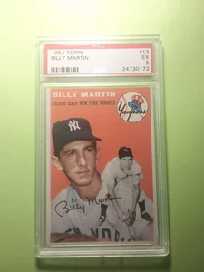 1954 Topps #13 Billy Martin New York Yankees PSA 5 EX - Imagen 1 de 2