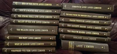 LOUIS L'AMOUR LEATHERETTE BOOKS - YOU PICK TITLES Mostly 1st Pr - DROP DOWN MENU - Image 1 of 2