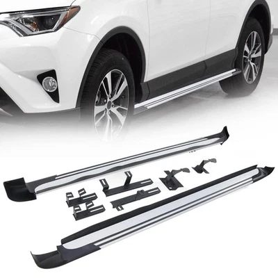 Running Boards Compatible with 2016-2018 Toyota RAV4 Truck Aluminum Side Steps - Image 1 of 4