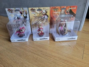 Nintendo Amiibo Monster Hunter Rise Sunbreak Palamute Palico Malzeno Set of 3 - Imagen 1 de 5