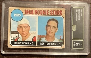 1968 Topps # 247 Johnny Bench RC GMA 5 EX Cincinnati Reds - Bild 1 von 2