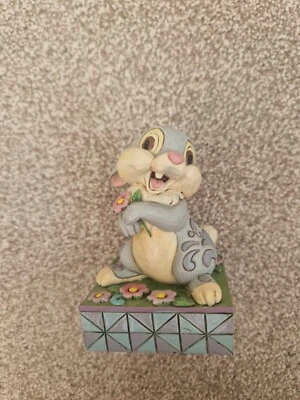JIM SHORE DISNEY TRADITIONS 4032866 Spring Has Sprung Thumper Bambi Figurine - Bild 1 von 4