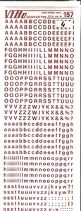 1 FOGLIO TRASFERELLI TRASFERIBILI VIBO 157 LINEA TONDO MM 4,5 LETTERE - Picture 1 of 1