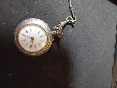 Remontoir Taschenuhr altecht Silber - Bild 1 von 4