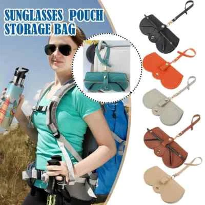 PU Leather Glasses Case Spectacle Case Sunglasses Storage Bag Protective Cover - Image 1 of 4