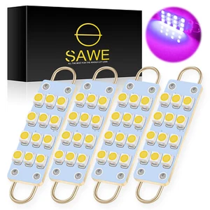 4x SAWE Pink 44mm 211-2 212-2 578 12SMD Rigid Loop LED Bulb for Trunk Door Light - Picture 1 of 5