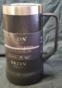 Vaso de cerveza de acero inoxidable Bklyn Steel Co negro 25 oz - Imagen 1 de 5