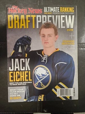 2015 Hockey News Draft Preview Magazine with 71 Autographs. McDavid JSA Letter - Image 1 of 4