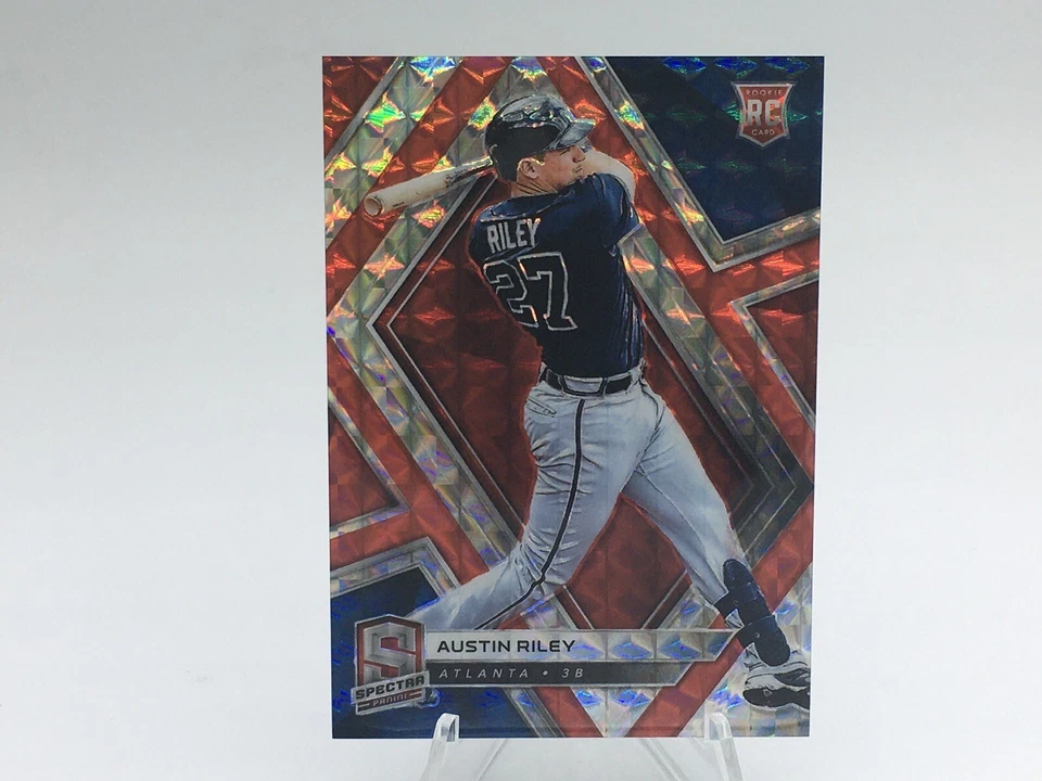2019 Panini Prizm Spectra #43 Austin Riley Red /25 Prizm. A1U  - Image 1 of 2