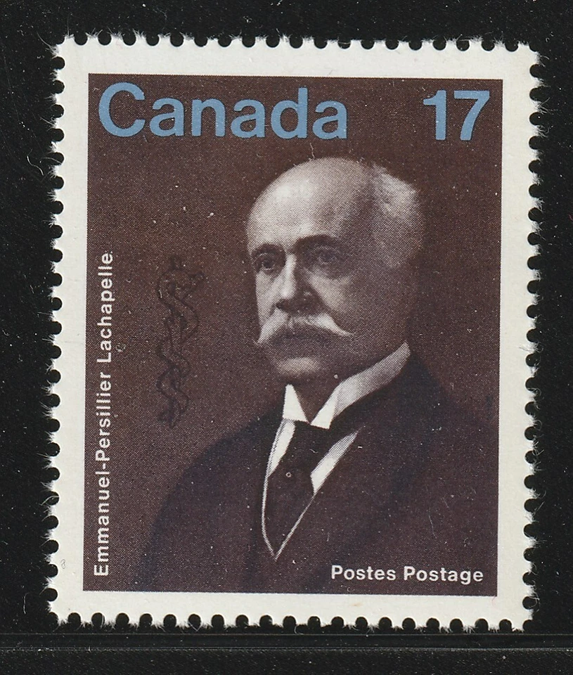 Canadá #877, E. P. Lachapelle, médico, MNH 1980 Foto 1 de 1
