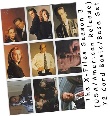 The X-Files Season 3 (Three) - 72 Card Basic/Base Set - Topps 1996 USA/American - Image 1 of 4