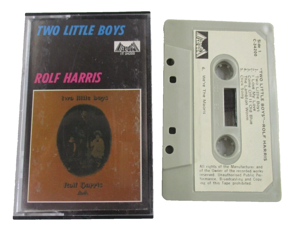 Rolf Harris Two Little Boys Vintage Cassette Tape Festival Records Australia - Image 1 of 4
