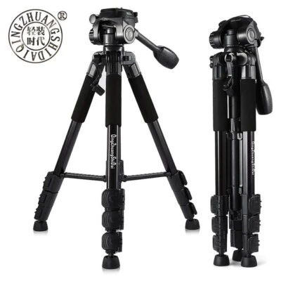 Q111 QZSD Lightweight Tripod with Pan Head Quick Release Plate for DSLR - Image 1 of 4