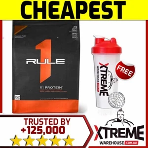 RULE 1 R1 PROTEIN POWDER // WHEY MUSCLE REPAIR RECOVERY LEAN ISOLATE RULE1 - Picture 1 of 5