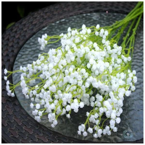 Artificial Gypsophila Plastic Flowers Plant Hotel Party Home Wedding Decorations - Picture 1 of 10