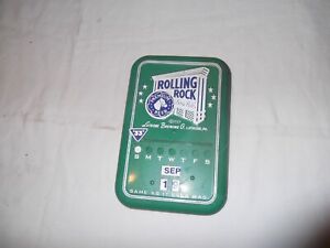 GAME DAY Rolling Rock Beer Tin wall mount vintage rare