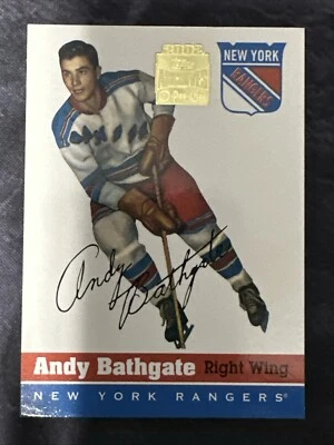 2001-02 Topps Archives Reprints 1 Andy Bathgate New York Rangers - Image 1 of 2