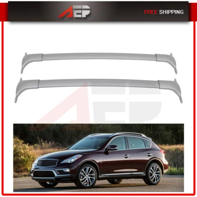 Roof Rack Cross Bar Set For 2010-2018 Infiniti QX50 Luggage Cargo Carrier Silver - Image 1 of 4