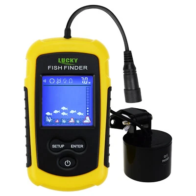 Wired Fish Finder Sonar 100M (328ft) with Clear LED Backlight for Night Fishing - Image 1 of 4