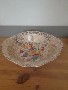 Vintage H&K Tunstall Kreuzstich große Obst-/Dessertschale - Bild 1 von 5