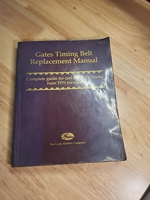Correia dentada Gates manual de substituição 1970-92 guia de livros carros caminhão leve PB 1992 - Imagem 1 de 4