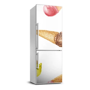 Home Refrigerator Wall Self Adhesive Removable Sticker Food Ice cream in a wafer - Picture 1 of 9