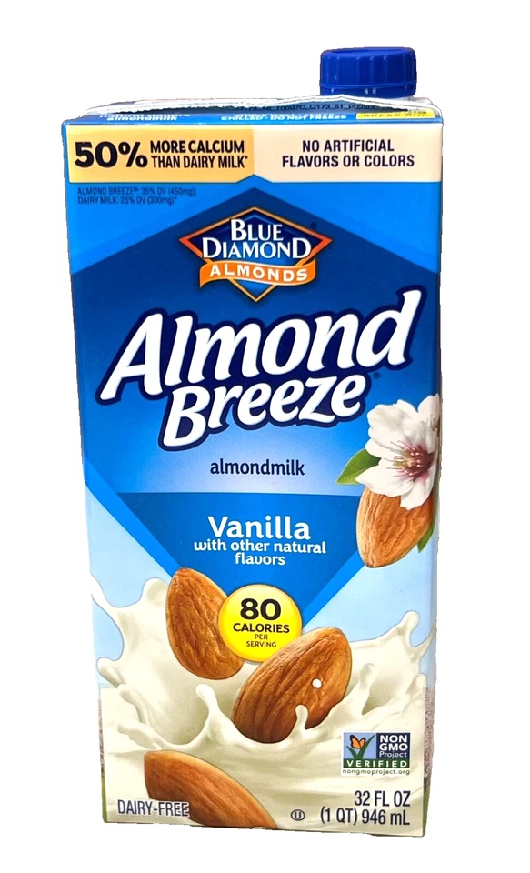 Leche de almendras Blue Diamond Breeze vainilla sin lácteos 32 oz Foto 1 de 1