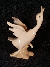 Beautiful Porcelanas Miguel Goose Figurine Made In Spain figure White Birds