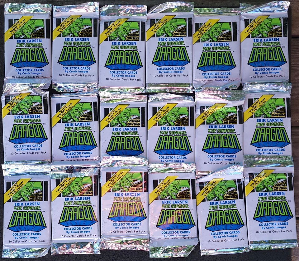 Vtg Pack Erik Larsen The Savage Dragon Collector Trading Cards Comic Images