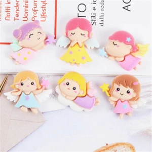 20 pcs Assorted Flatback Resin Angel Girls Craft 2-3cm Hair Bow Making Decors - Picture 1 of 10