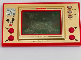 Used Nintendo Mickey Mouse Video Game LCD Retro Game and Watch GW working