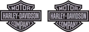 Fits Harley Davidson Fuel Tank Motorcycle Decals Silver Shield Logo Set of 2 - Picture 1 of 1