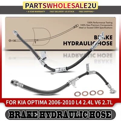Manguera hidráulica de freno delantera izquierda y derecha 2 piezas para Kia Optima 2006-2010 Foto 1 de 4