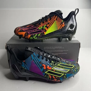 Adidas Adizero 12.0 Mismatch Black  Football Cleats Men Sizes 8.5-13 IG9569 New - Picture 1 of 6