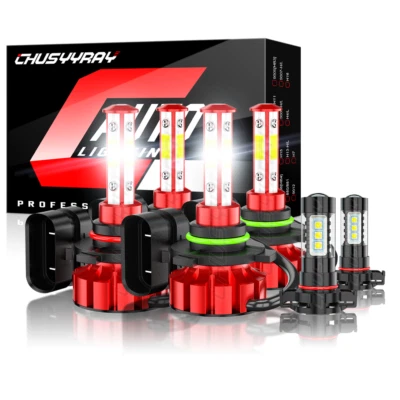 Combo faros LED altos/bajos para Dodge Journey 2010-2018 2019 + luces antiniebla bombillas Foto 1 de 4