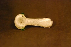 Milky Color Exotic 3 1/2" Smoking Pipe with Thick Glass - Picture 1 of 1