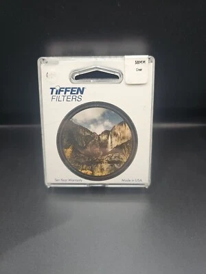 Genuine Tiffen 58mm Clear Glass Lens Filter PRISTINE - Image 1 of 4