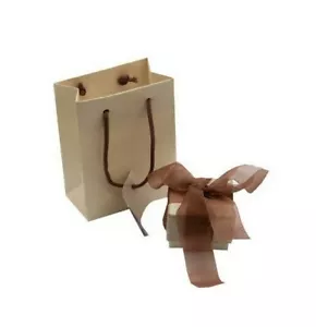 Scatola gioielli astuccio cartoncino coperchio brillantinato e shopper. Set di 3 - Foto 1 di 3