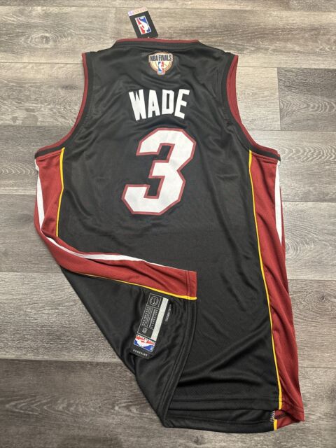 BNWT Dwyane Wade Authentic Nike NBA Men’s Miami Heat ViceWave Swingman  Jersey with Sponsor Patch