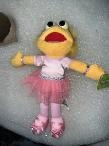 Sesamstraße Zoe Plüschtier 9,5 Zoll rosa Ballett Ballerina mit Etikett - Bild 1 von 3
