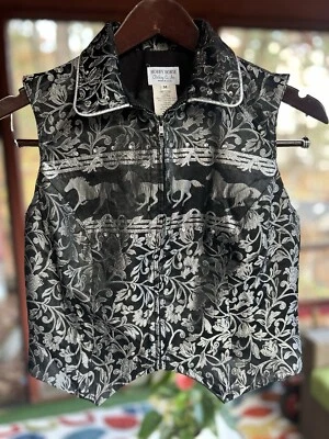 Colete de Equitação Feminino Hobby Horse Clothing Company Zíper Completo Preto Ocidental Médio - Imagem 1 de 3