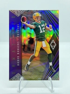 2018 Panini Phoenix Aaron Rodgers Unmatched Purple /75 - Image 1 of 2