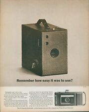 1961 Polaroid Land Camera Snap Like Box Camera Use 10 Second Auto Print Ad LO9