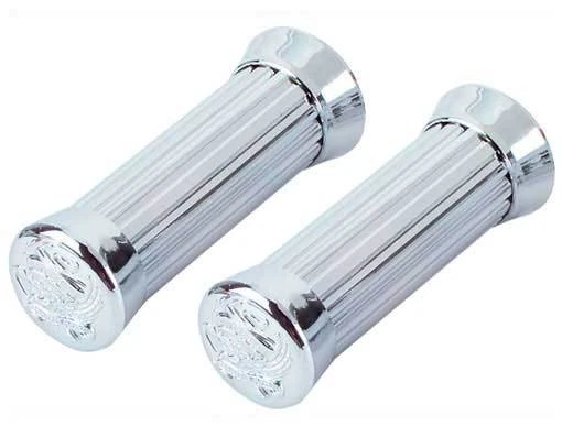 CUSTOM CRUISER Bike Handlebar Grips Classic Chrome Eagle LOW RIDER CRUISER  - Image 1 of 1