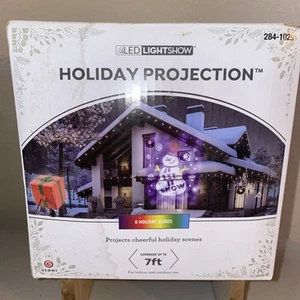 LED Lightshow Urlaubsprojektion 8 Urlaubsfolien Abdeckung bis zu 7 Fuß Außen/Zoll - Bild 1 von 5