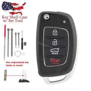 Para Hyundai Sonata 2015-2017 Llavero Estuche Hoja Abatible Pin Removedor Herramienta - Imagen 1 de 9