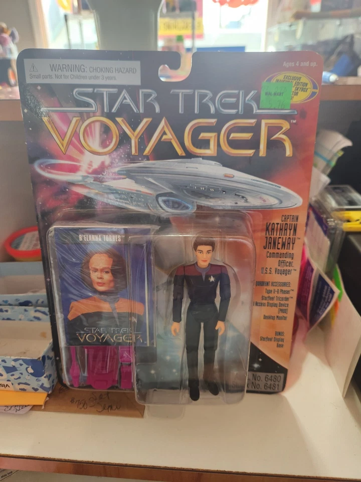 Figura de acción Star Trek Voyager B'elanna Torres tarjeta error Kathryn Janeway Foto 1 de 1